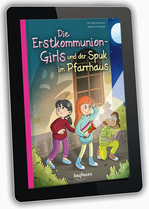 Buchcover zum Kinderkrimi Die Erstkommunion-Girls und der Spuk im Pfarrhaus