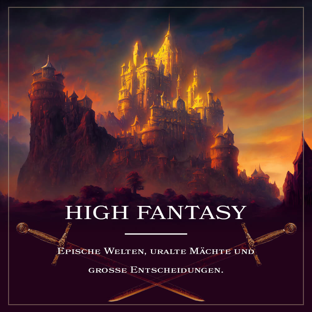 Fantasy-Genres Bücher aus der High Fantasy.
